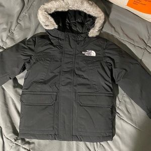 New North Face waterproof parka with faux fur 4T